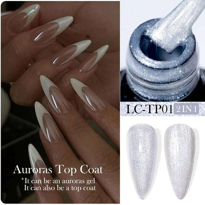 LILYCUTE 7ML Sparkling Glitter Rainbow Cat Magnetic Gel Nail Polish 9D Colorful  Semi Permanent Soak Off Nail Art UV Gel Varnish