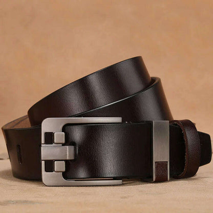 Long Large Plus Size 130 140 150 160cm Vintage Alloy Pin Buckle Men Belt High Quality Cow Genuine Leather Luxury Strap Male Belt
