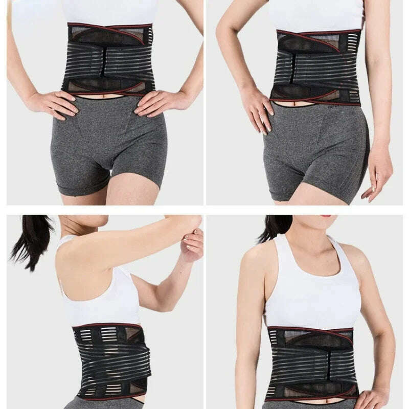 Medical Back Brace Waist Trainer Belt Spine Support Men Women Breathable Lumbar Corset Orthopedic Faja Lumbar Hombre Gym Belts