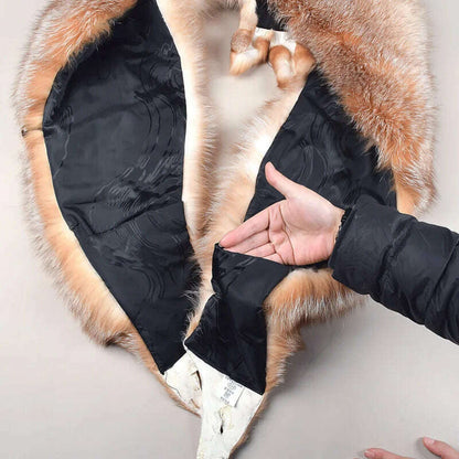 Natural Fur Fox Whole Skin Scarf Ladies Winter Fashion Retro Luxury Party Women Winter Warm Real Fur Collar Ring S5877