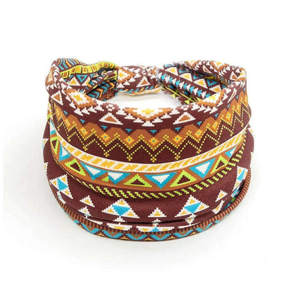 New African Pattern Print Wide Headband for Women Twist Style Hair Bandanas Head Wrap Elastic  Headwear Turban Girls Accessories