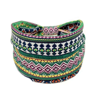 New African Pattern Print Wide Headband for Women Twist Style Hair Bandanas Head Wrap Elastic  Headwear Turban Girls Accessories