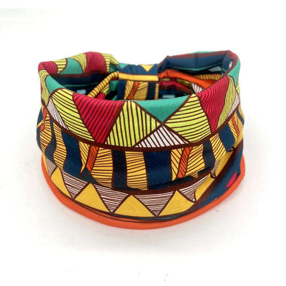 New African Pattern Print Wide Headband for Women Twist Style Hair Bandanas Head Wrap Elastic  Headwear Turban Girls Accessories