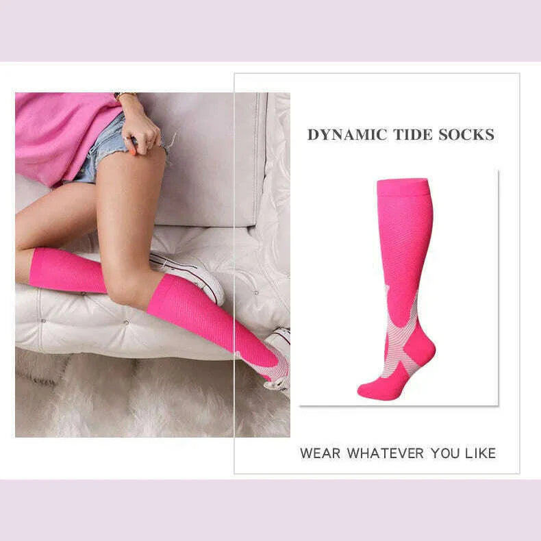 New Arrival Stockings Compression Golf Sport Socks Medical Nursing Stockings Prevent Varicose Veins Socks Fit For Rugby Socks