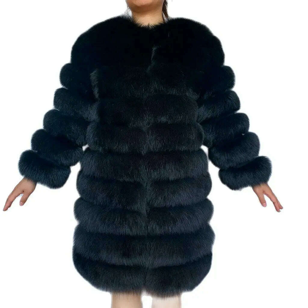 NEW style  4in1 real fur coats Women Natural Real Fur Jackets Vest Winter Outerwear Women fox fur coat high quality fur Clothes