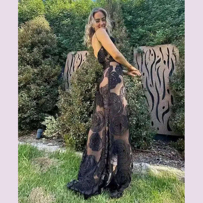 Oligai Birthday Dress for Women 2024 One Shoulder Elegant Dress Sexy Mesh Bodycon Dress Flower Wedding Guest Party Dresses