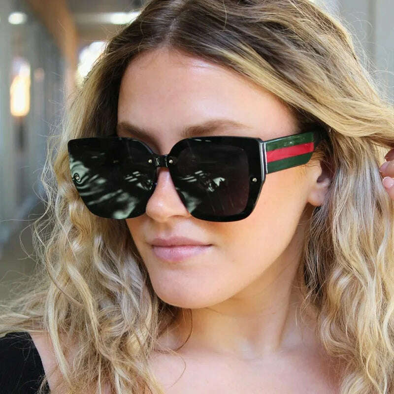 Polygonal  Mix Color Sunglasses Irregular 2024 New Women Sunglasses Retro Fashion Concave Shape Girls Eyewear Luxury Designer