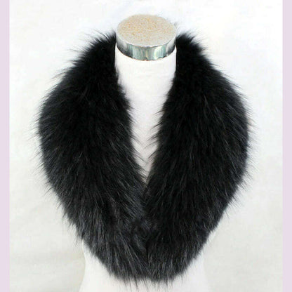 Real Raccoon Fur Collar Women Natural Fur Scarf  Winter Large Size Warm Wraps  Furry Fur Scarves for Coat Jackets Collars