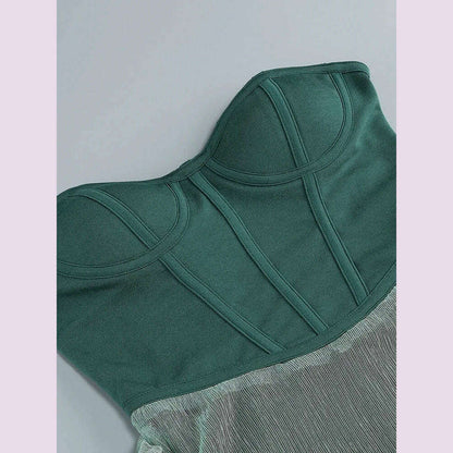 Sexy One Shoulder Draped Glitter Long Dress Women Brown Corset Sparkly Backless Bodycon Maxi Dresses Evening Party Gowns