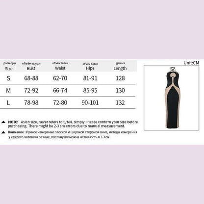 Sexy See Through Bodycon Maxi Dresses Women Halter Black Mesh Patchwork Slim Long Dress Party Club Streetwear Vestidos