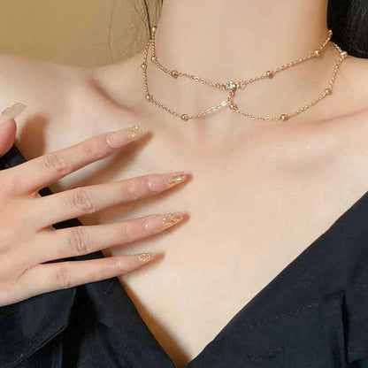 Shiny Rhinestones Tassel Sexy Chest Chain for Women Girls Fashion Metal Bra Cross Bikini Within Hollow Body Chain Jewelry