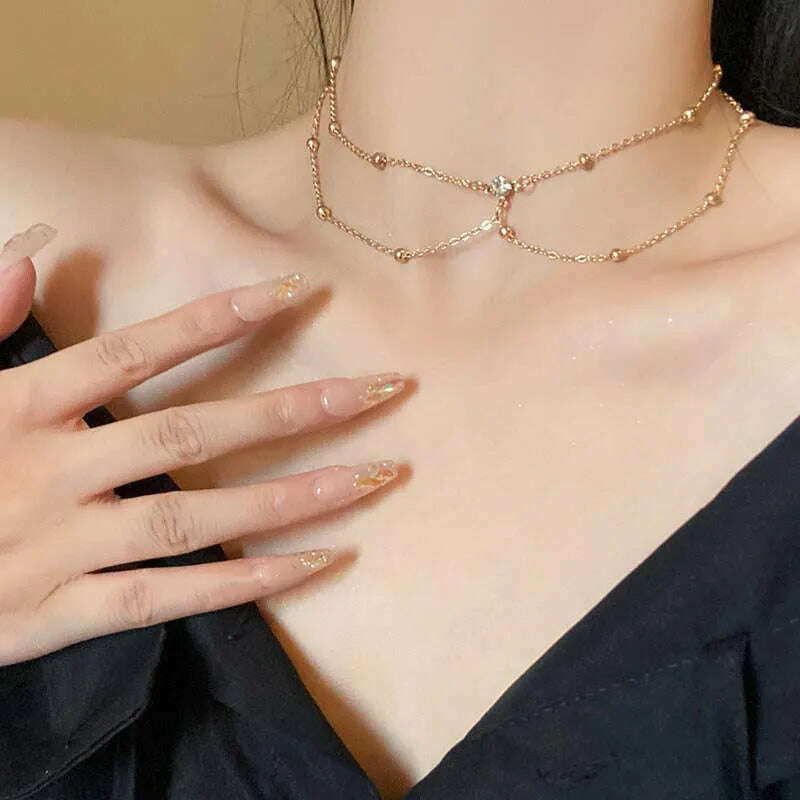 Shiny Rhinestones Tassel Sexy Chest Chain for Women Girls Fashion Metal Bra Cross Bikini Within Hollow Body Chain Jewelry