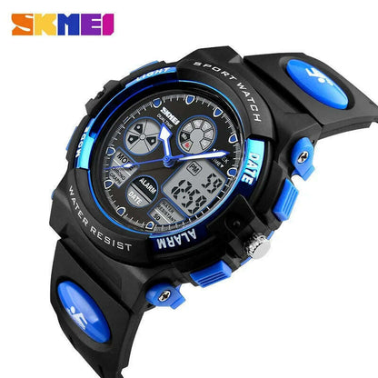 SKMEI 1163 Sport Electronic Watches Girl Boy Military Digital Quartz Children Watch Dual Display Waterproof Kids Wristwatch 1451
