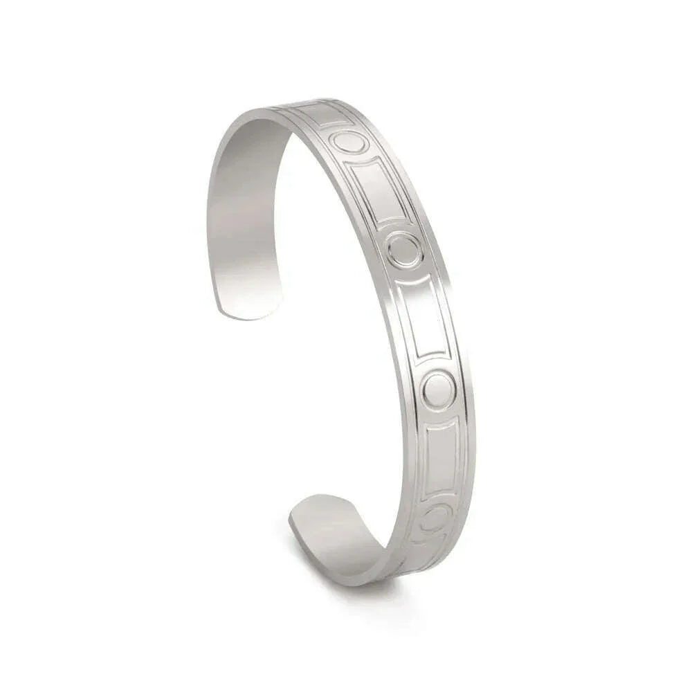 Skyrim Viking Triquetra Cuff Bangle for Women Men Stainless Steel Good Luck Amulet Vintage Celtics Irish Knots Bracelet Jewelry