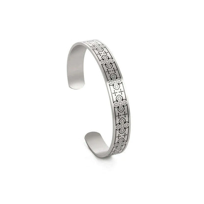 Skyrim Viking Triquetra Cuff Bangle for Women Men Stainless Steel Good Luck Amulet Vintage Celtics Irish Knots Bracelet Jewelry