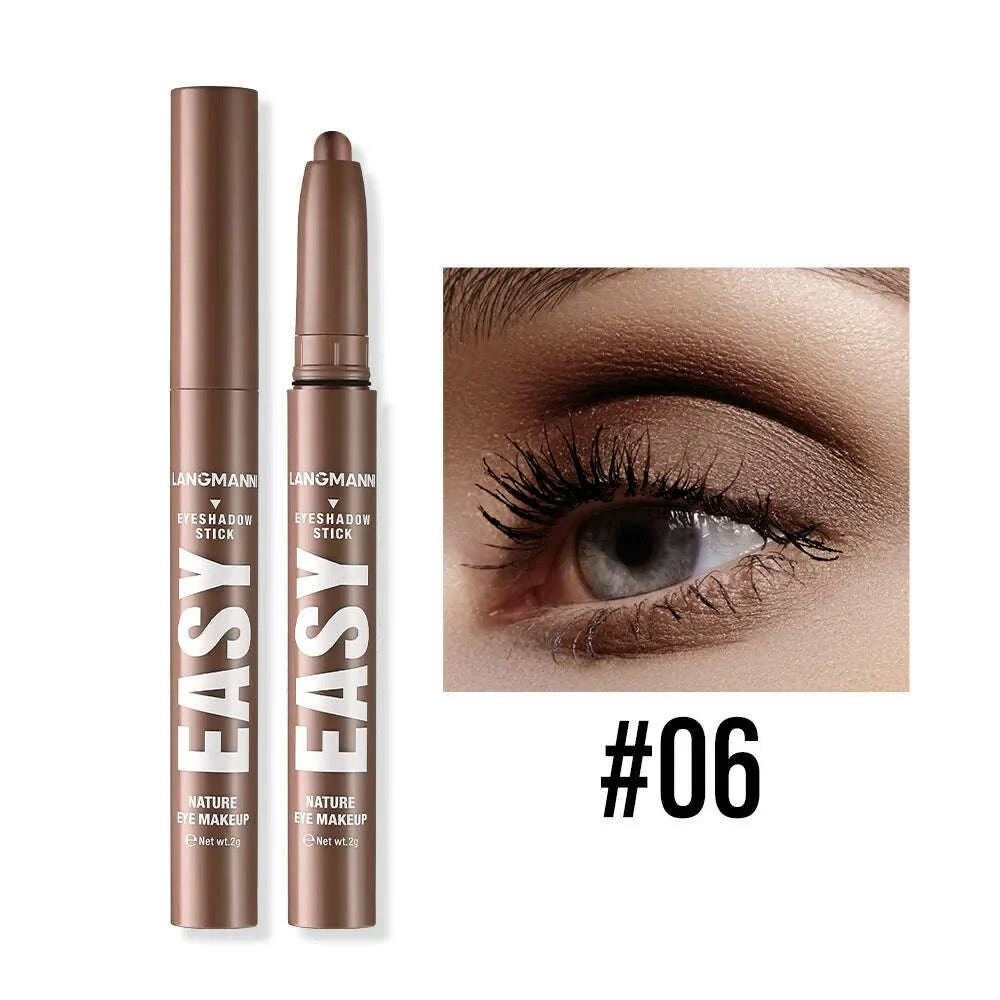 Smoke Rose Eyeshadow Pencil Glitter High-gloss Silkworm Liner Pen Highlighter Bronze Shimmer Matte Eye Shadow Stick Makeup