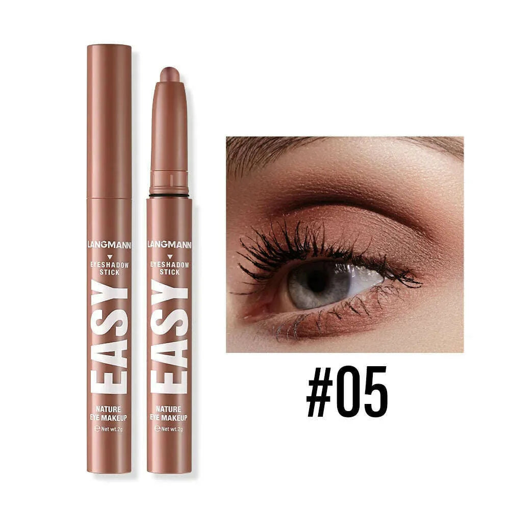 Smoke Rose Eyeshadow Pencil Glitter High-gloss Silkworm Liner Pen Highlighter Bronze Shimmer Matte Eye Shadow Stick Makeup