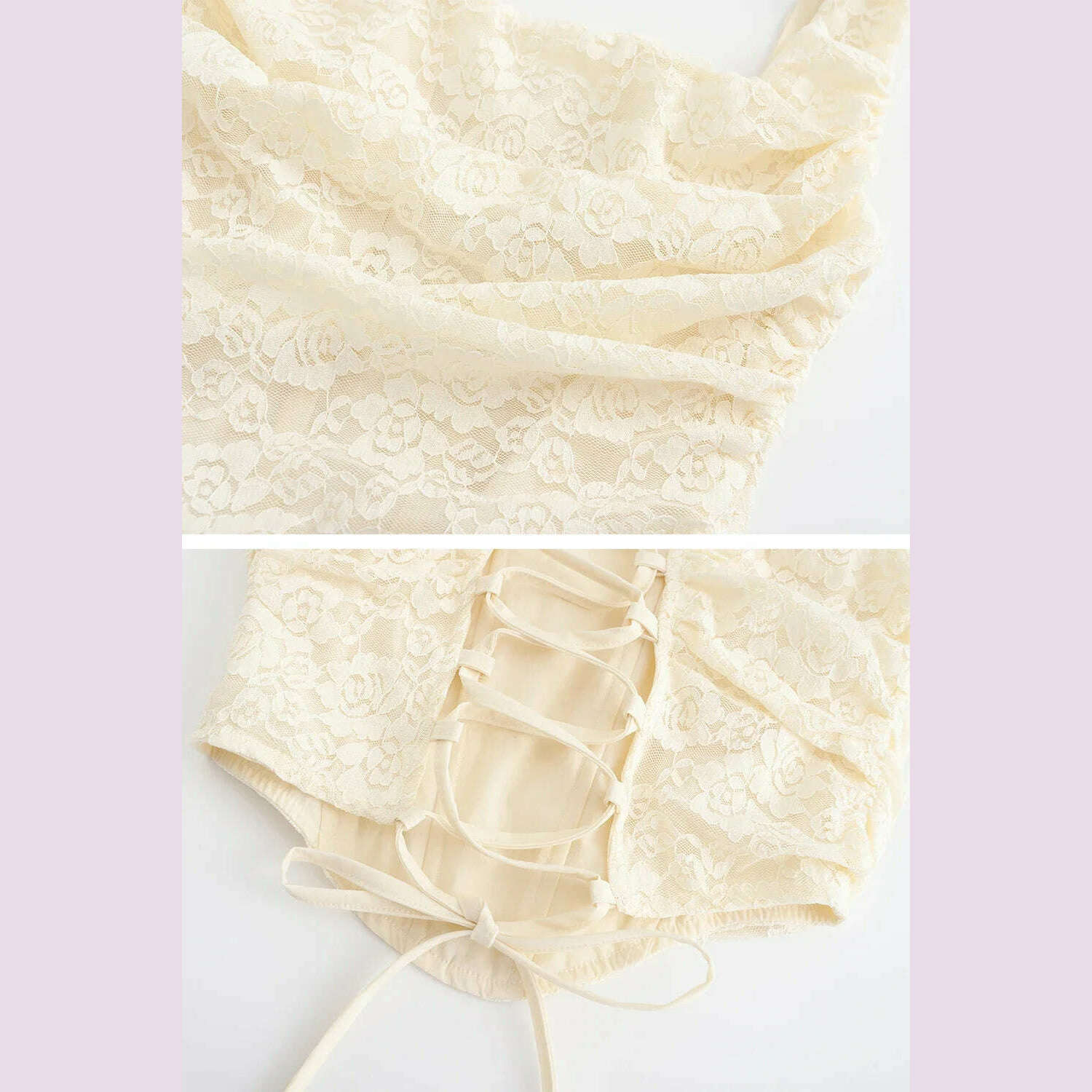 Suninheart Elegant Women 2 Piece Dress Set 2023 Maxi Wedding Guest Dress Lace Up Crop Top and Maxi Skirt Set Formal Event Dress