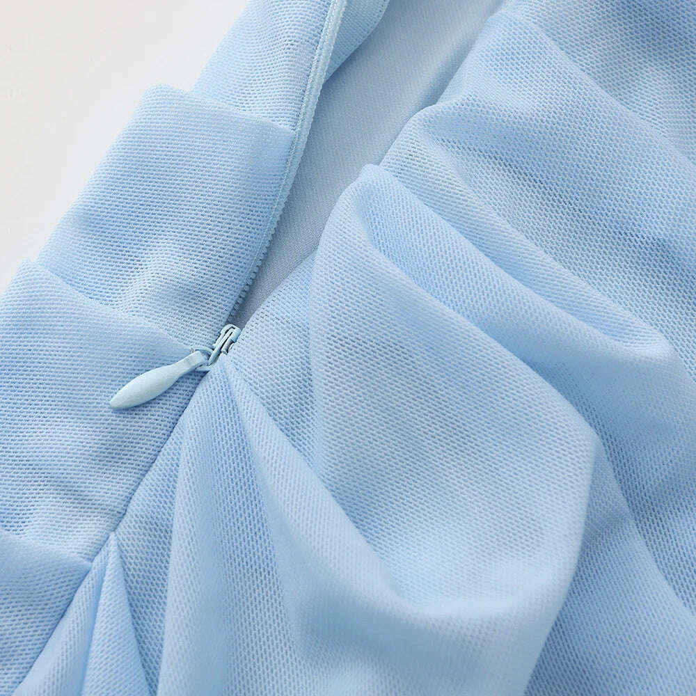 Suninheart Elegant Women 2 Piece Dress Set 2023 Maxi Wedding Guest Dress Lace Up Crop Top and Maxi Skirt Set Formal Event Dress