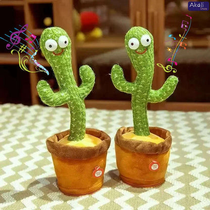 Talking Cactus Toy with LED 120 English Songs Singing Musical Toys Repeat What You Say Suitable for Babies and Toddlers