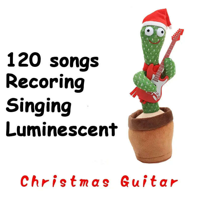 Talking Cactus Toy with LED 120 English Songs Singing Musical Toys Repeat What You Say Suitable for Babies and Toddlers