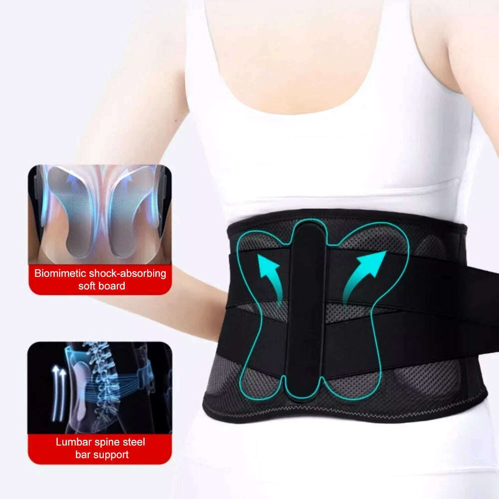 Waist Brace for Lower Back Pain Women Men, Back Support Braces for Lower Back Pain Relief, Sciatica, Herniated Disc, Scoliosis