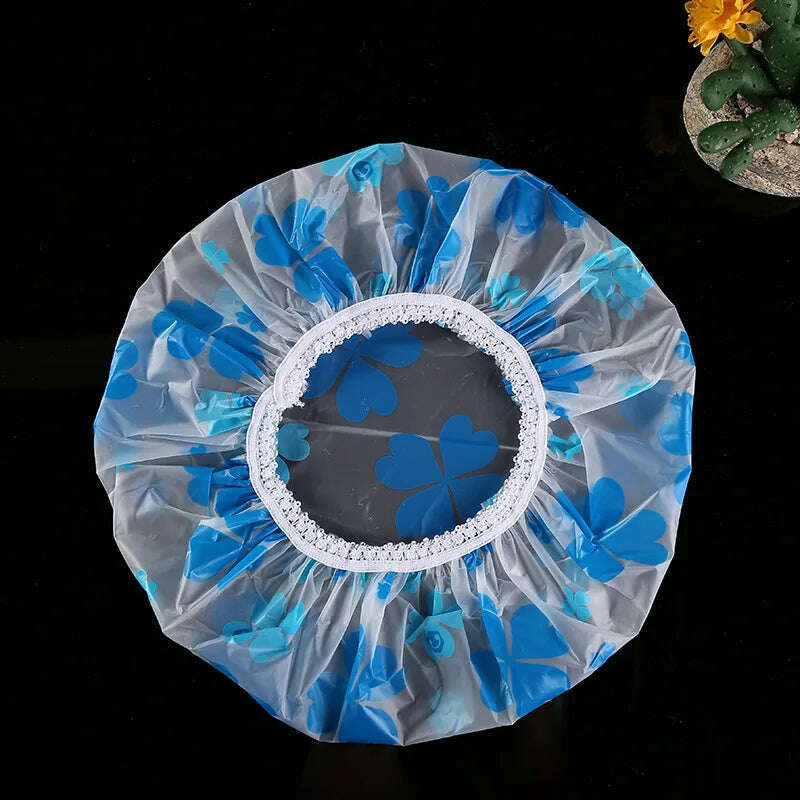 Waterproof Bath Hat Thickened Waterproof and Oil Fume Cap Women Spa Hair Salon Supplies Shower Cap Bathroom Caps Accessories