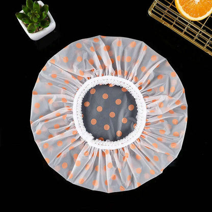 Waterproof Bath Hat Thickened Waterproof and Oil Fume Cap Women Spa Hair Salon Supplies Shower Cap Bathroom Caps Accessories