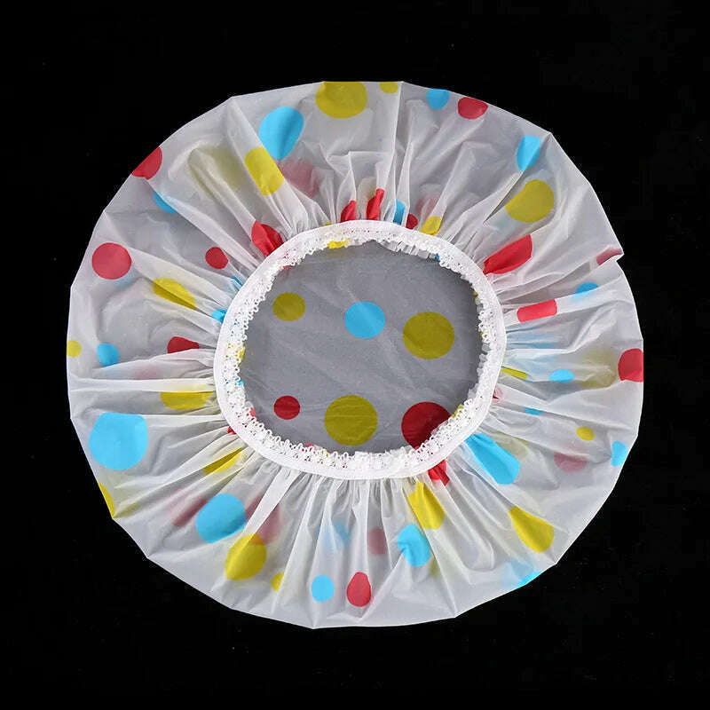 Waterproof Bath Hat Thickened Waterproof and Oil Fume Cap Women Spa Hair Salon Supplies Shower Cap Bathroom Caps Accessories