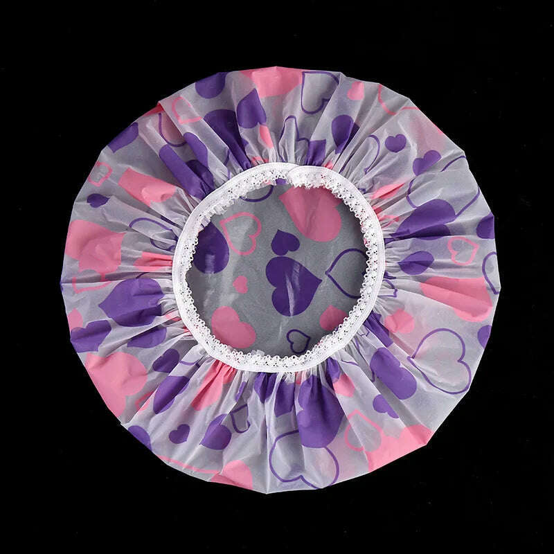 Waterproof Bath Hat Thickened Waterproof and Oil Fume Cap Women Spa Hair Salon Supplies Shower Cap Bathroom Caps Accessories