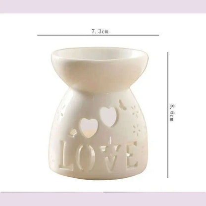 Wax Melt Essential Oil Burner, Ceramic Aroma Burners Diffuser Holder Aromatherapy Tarts Assorted Wax Scented Candle Warmer